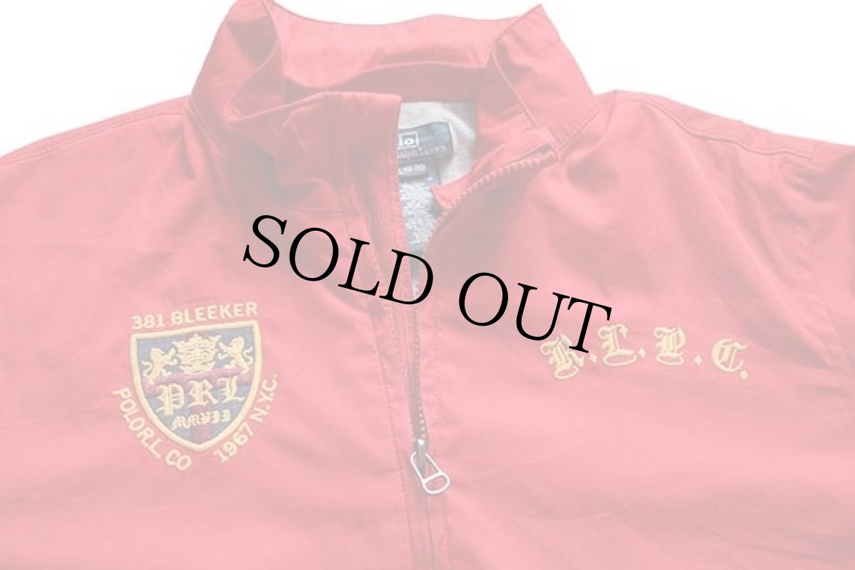 画像3: ポロ ラルフローレン ロゴ刺繍 5 ナンバリング ナイロンジャケット 赤 ボーイズXL (3)