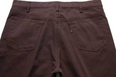 画像4: 70s Levi'sリーバイス 517 STA-PRESTスタプレ ピケパンツ 焦げ茶 w36 (4)