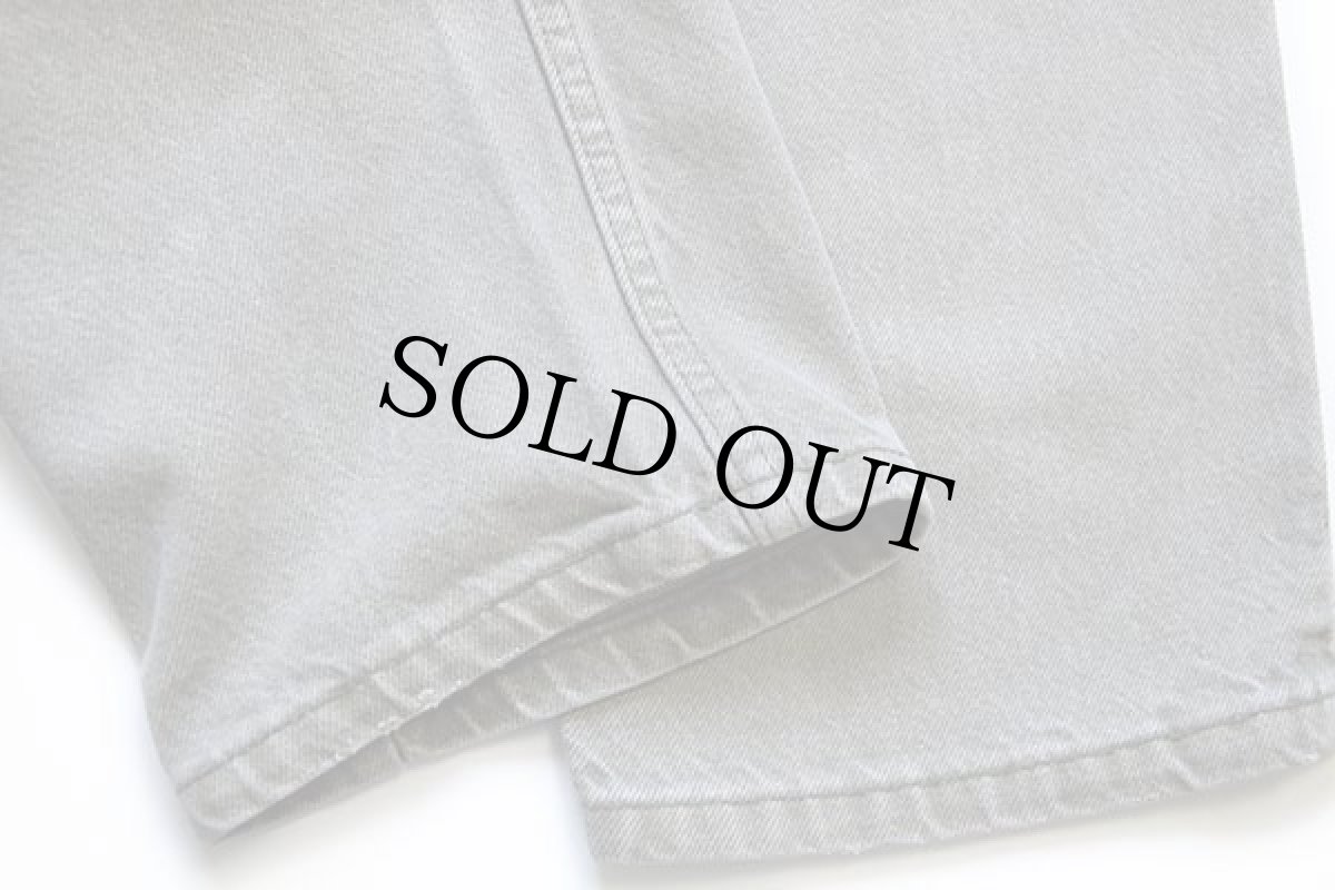 画像8: 90s USA製 Levi'sリーバイス 550 カラーデニムパンツ グリーングレー w34 L34 (8)