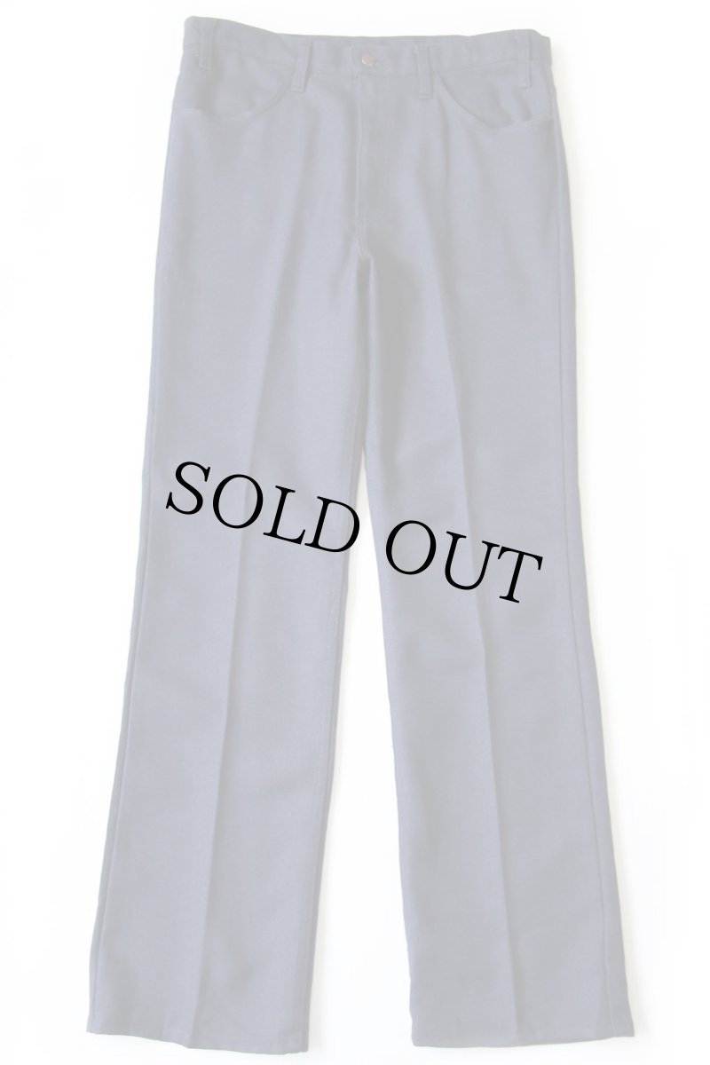 画像2: 80s USA製 Levi'sリーバイス 517 ポリエステルパンツ 紺 w36 L32★スタプレ (2)