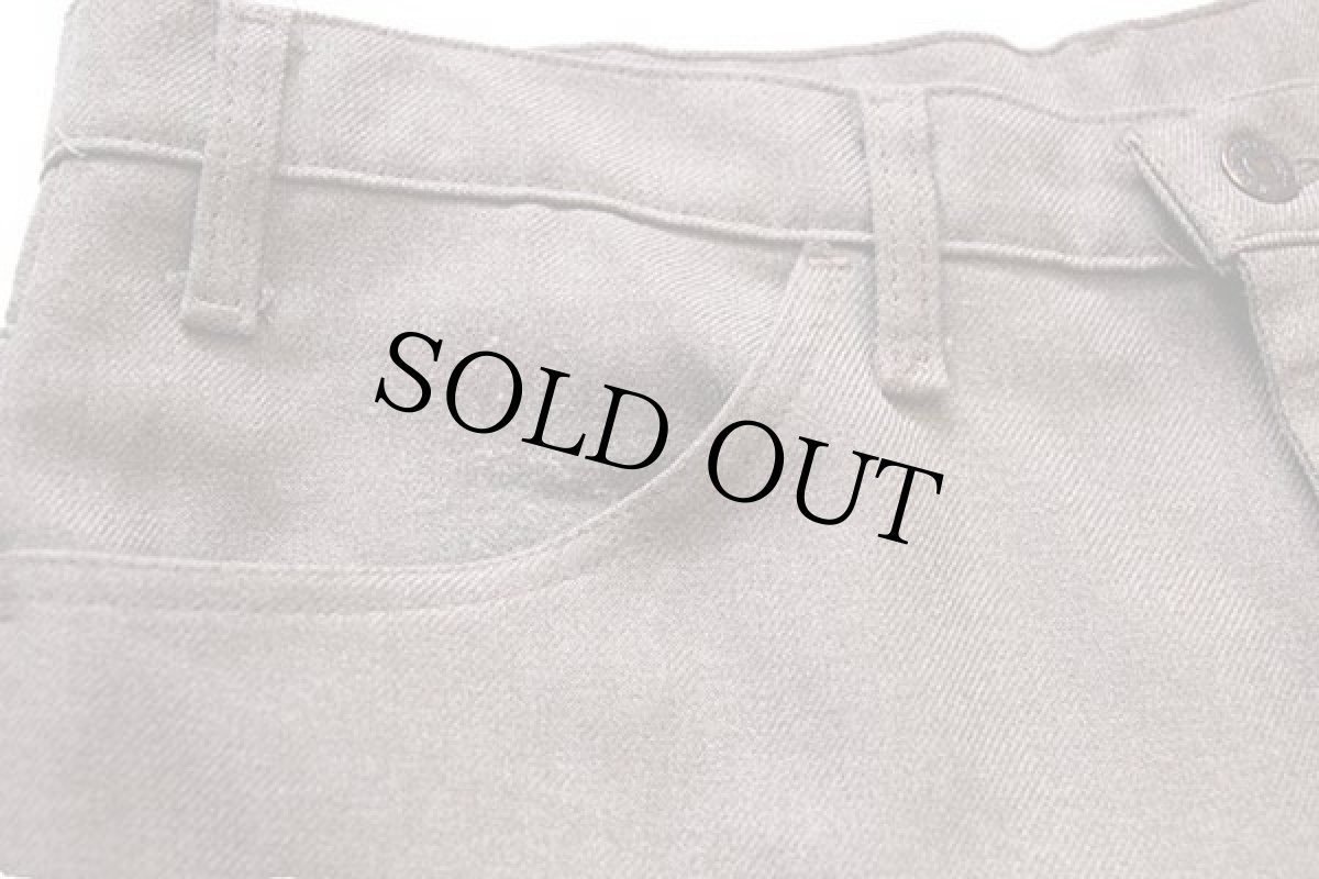 画像7: 90s USA製 Levi'sリーバイス 517 ポリエステルパンツ グレーブラウン w36 L34★スタプレ (7)