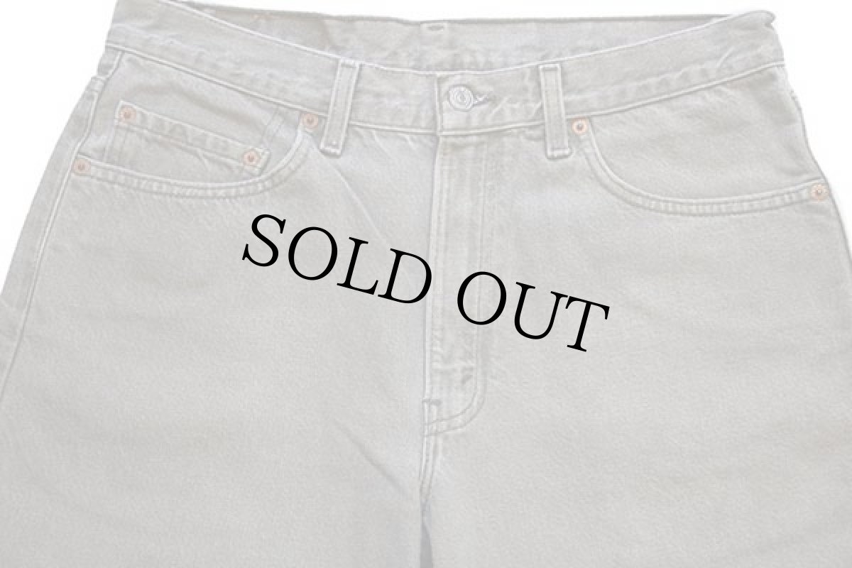 画像4: 90s USA製 Levi'sリーバイス 550 カラーデニムパンツ グリーングレー w34 L34 (4)