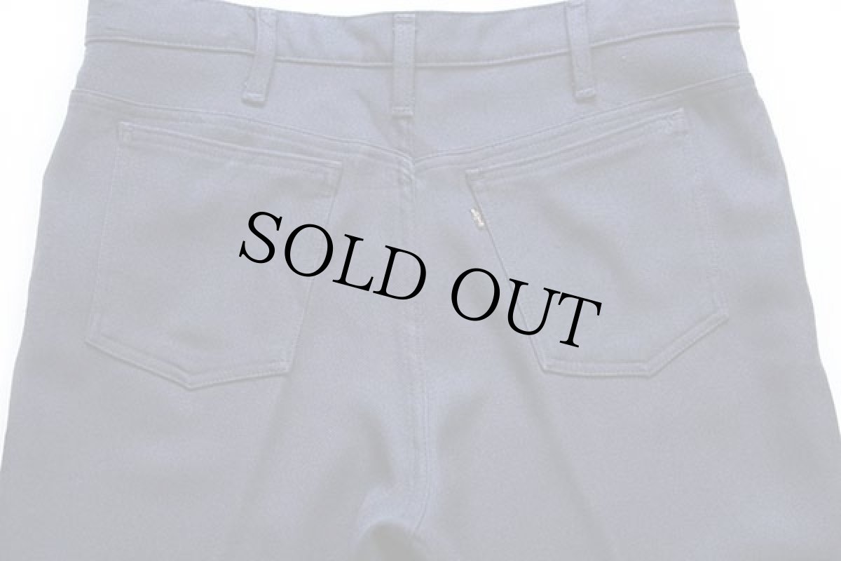 画像4: 80s USA製 Levi'sリーバイス 517 ポリエステルパンツ 紺 w36 L32★スタプレ (4)