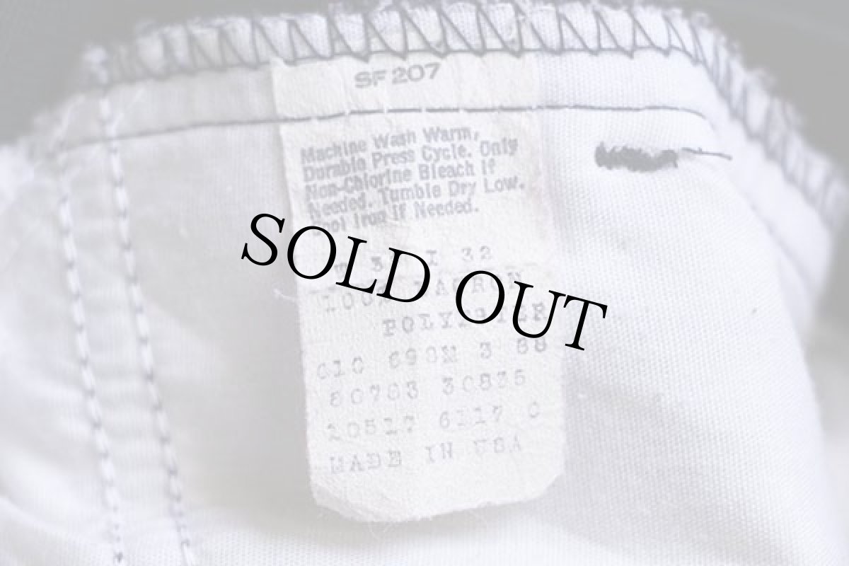 画像5: 80s USA製 Levi'sリーバイス 517 ポリエステルパンツ 紺 w36 L32★スタプレ (5)