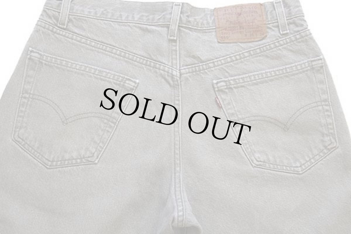 画像5: 90s USA製 Levi'sリーバイス 550 カラーデニムパンツ グリーングレー w34 L34 (5)