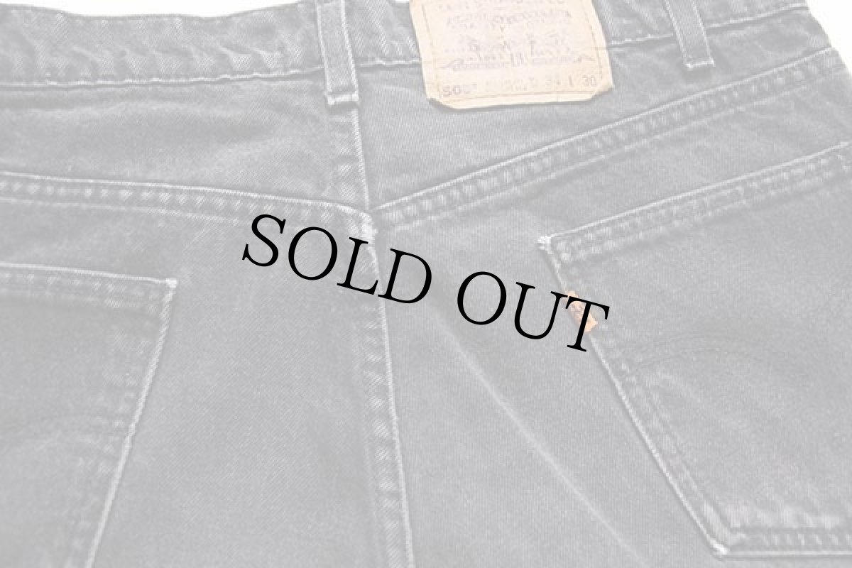 画像5: 90s Levi'sリーバイス 505 ブラック デニムパンツ w34 L30★19 (5)