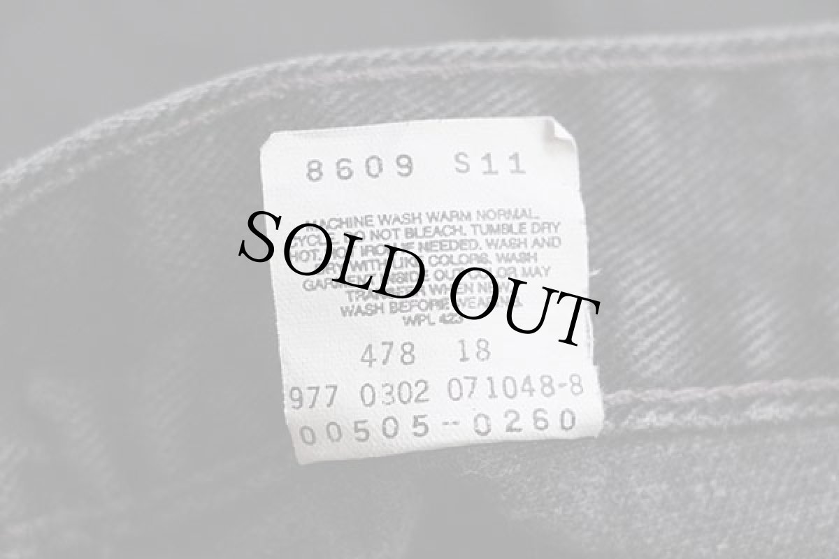 画像7: 00s Levi'sリーバイス 505 ブラック デニムパンツ w34 L32★20 (7)