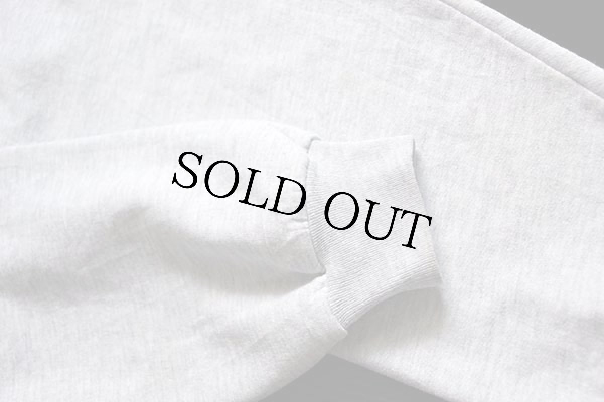 画像6: 90s AA アメリカンエアライン ワンポイント パチポケ スウェット カーディガン 杢ライトグレー (6)