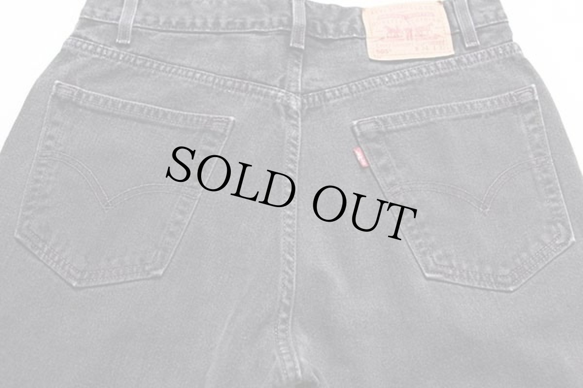 画像5: 00s Levi'sリーバイス 505 ブラック デニムパンツ w34 L32★20 (5)