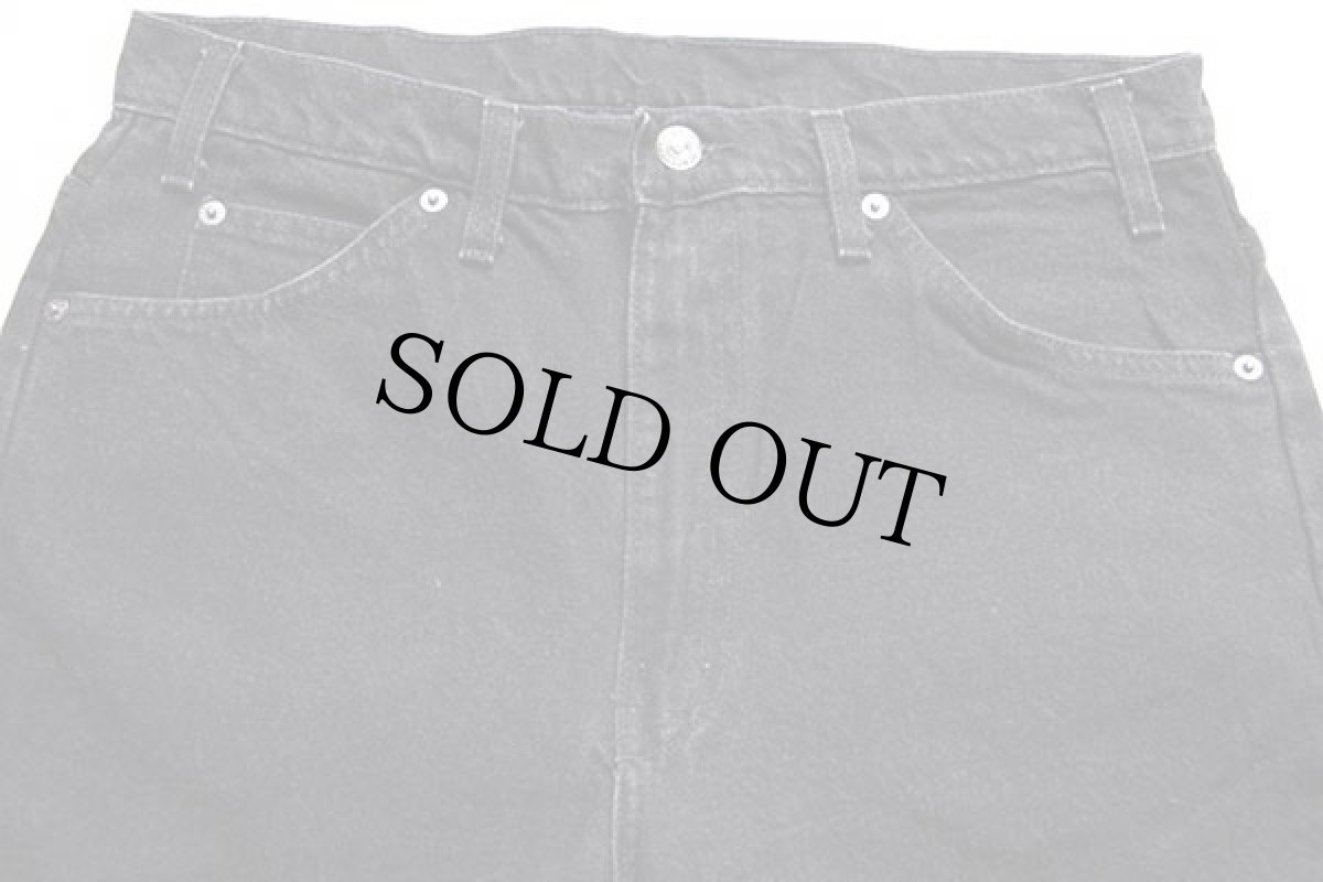 画像4: 90s USA製 Levi'sリーバイス 505 ブラック デニムパンツ カスタム w33 L30★11 (4)