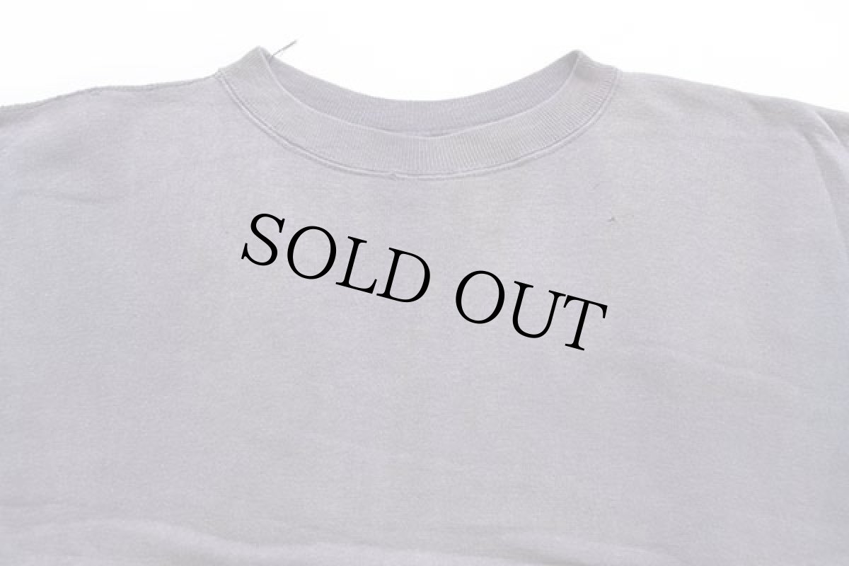 画像3: 50s UNKNOWN 無地 リブ長 コットン スウェット ナス紺 フェード (3)