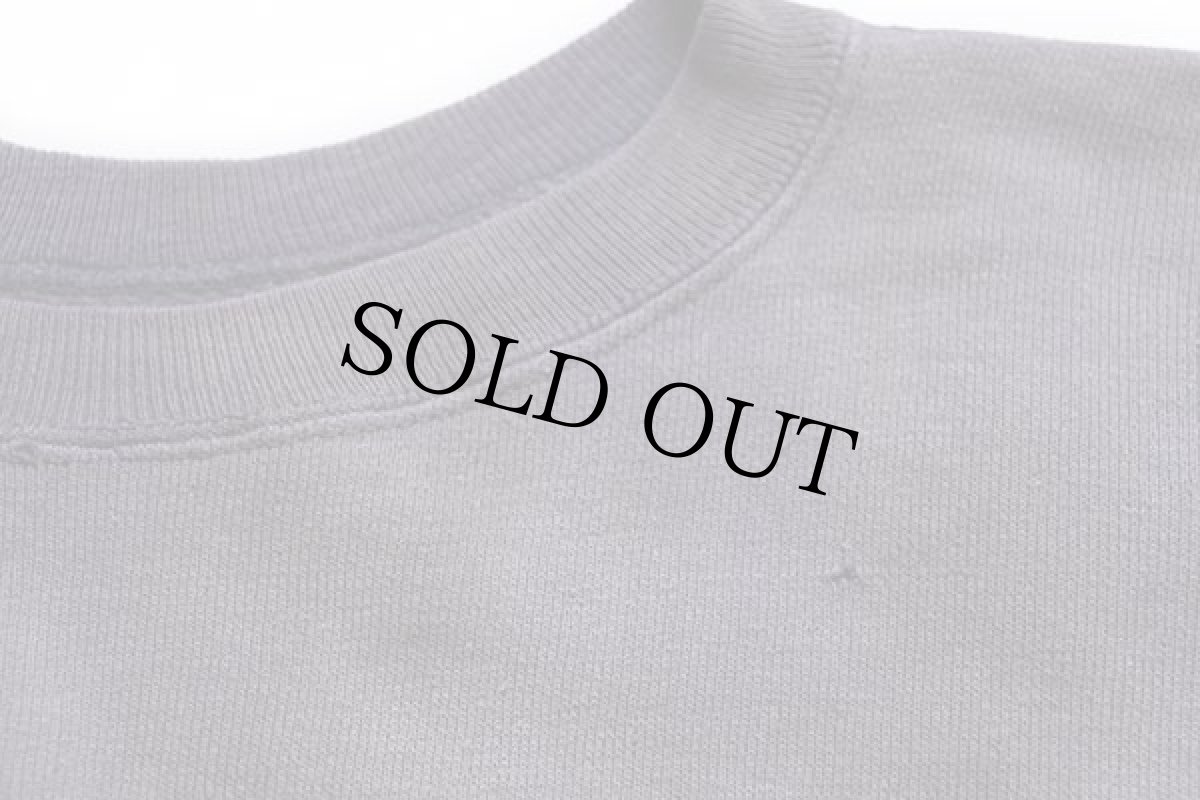 画像4: 50s UNKNOWN 無地 リブ長 コットン スウェット ナス紺 フェード (4)