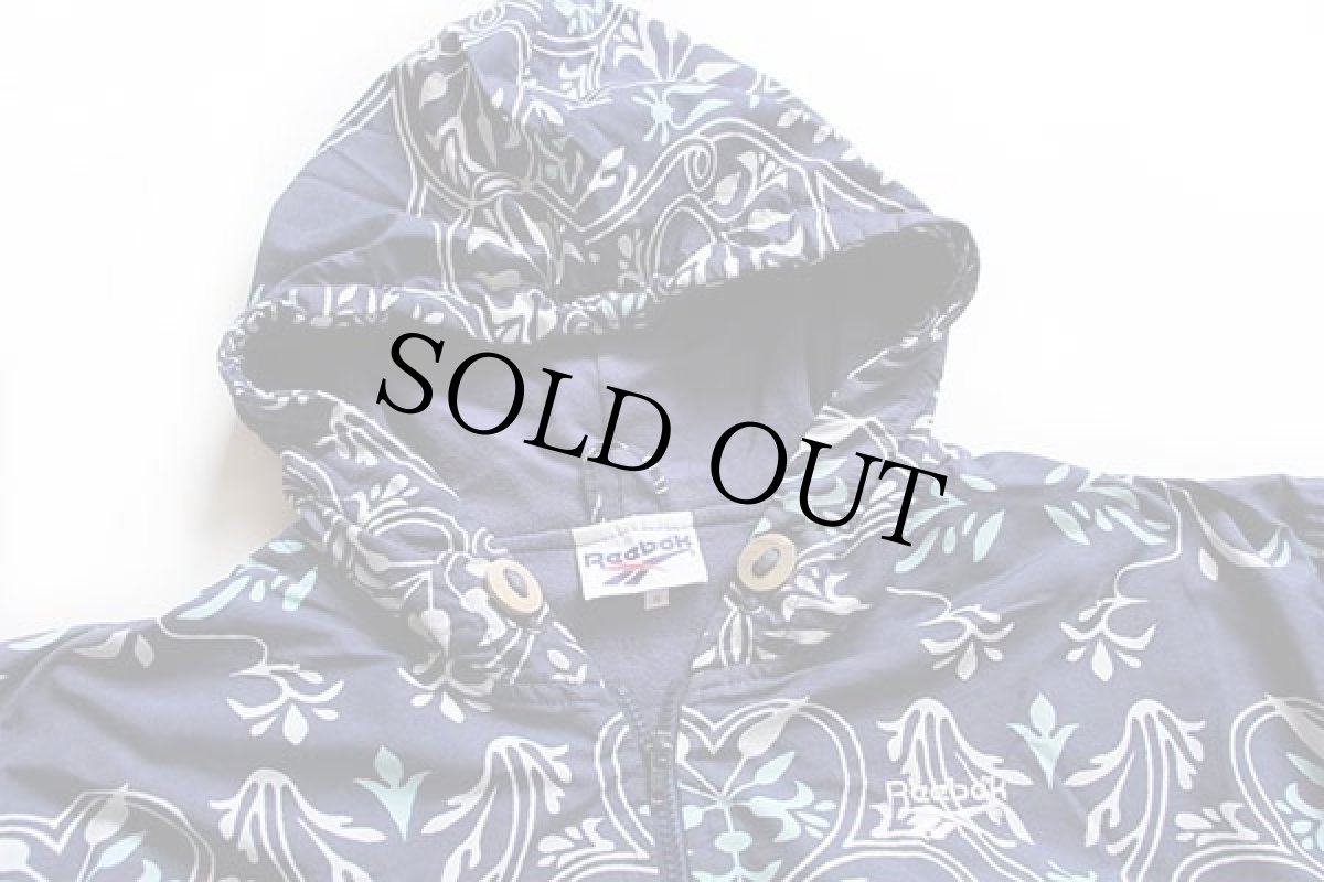 画像3: 90s ポルトガル製 Reebokリーボック 総柄 ナイロンパーカー (3)