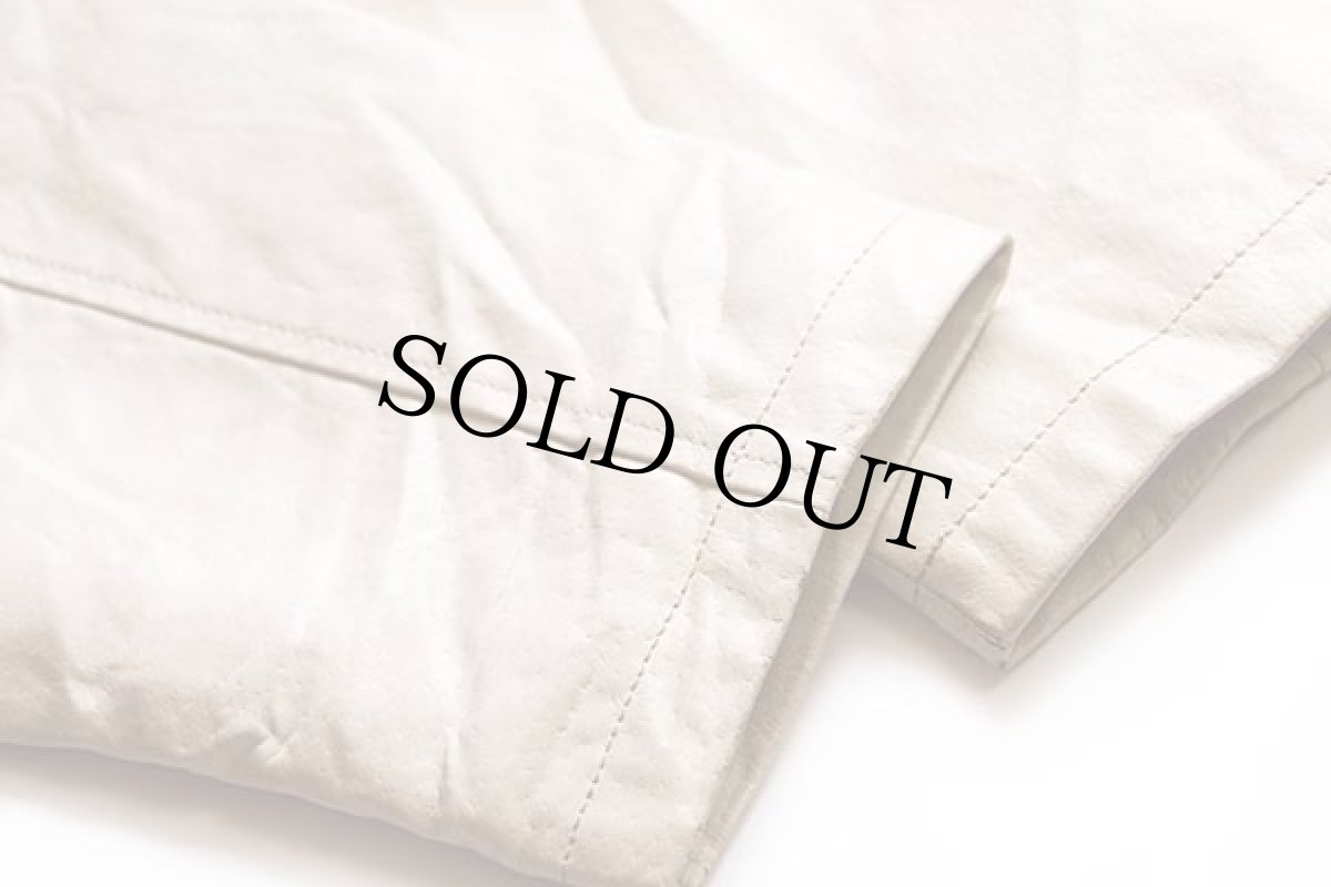 画像8: FOX INDIANAチェッカーフラッグ 星条旗 パッチ付き シングルライダース レザージャケット XL (8)