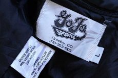 画像4: Gojo SPORTS パッチ付き メルトン ウール 袖革スタジャン 水色×ベージュ L (4)
