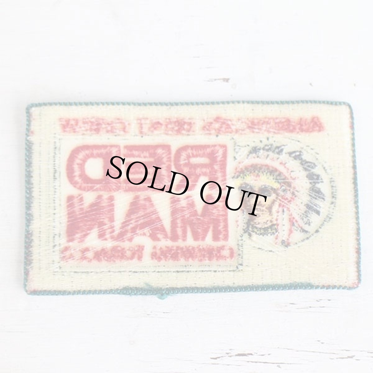 画像2: ビンテージ RED MAN CHEWING TOBACCO インディアンヘッド パッチ★ワッペン (2)