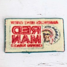 画像2: ビンテージ RED MAN CHEWING TOBACCO インディアンヘッド パッチ★ワッペン (2)