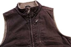 画像3: メキシコ製 carharttカーハート モックネック シェルパラインド サンドストーン ダックベスト 焦げ茶 M (3)