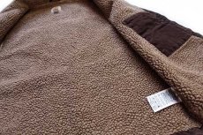 画像5: メキシコ製 carharttカーハート モックネック シェルパラインド サンドストーン ダックベスト 焦げ茶 M (5)
