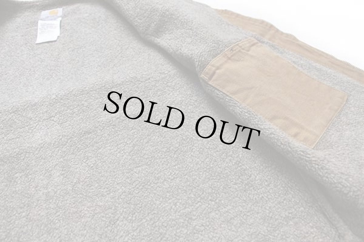 画像5: 00s メキシコ製 carharttカーハート シェルパラインド サンドストーン ダックベスト 茶 L (5)