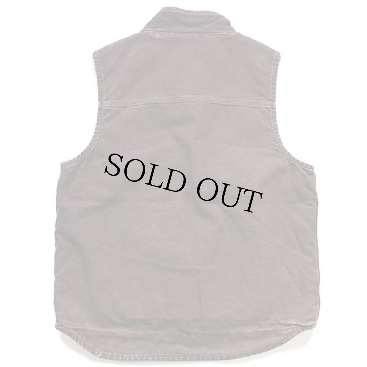 画像2: メキシコ製 carharttカーハート モックネック シェルパラインド サンドストーン ダックベスト 焦げ茶 M (2)