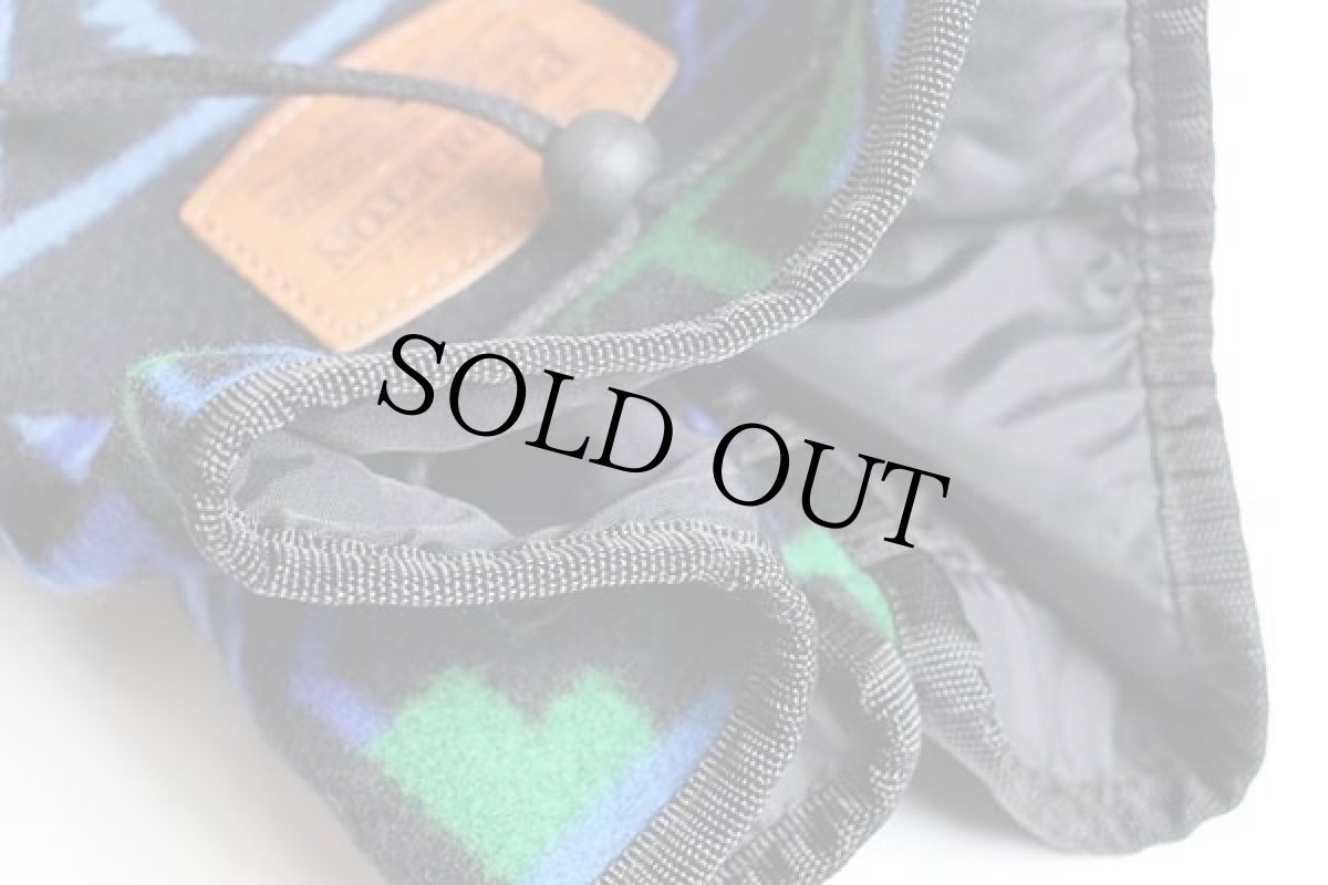 画像5: PENDLETONペンドルトン ネイティブ柄 ボトムレザー ウール ブランケット ワンショルダーバッグ (5)