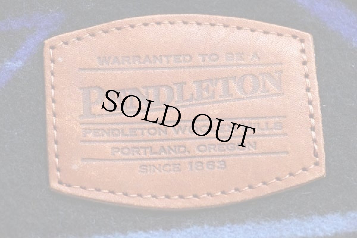 画像3: PENDLETONペンドルトン ネイティブ柄 ボトムレザー ウール ブランケット ワンショルダーバッグ (3)