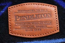 画像3: PENDLETONペンドルトン ネイティブ柄 ボトムレザー ウール ブランケット ワンショルダーバッグ (3)