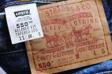 画像5: 00s メキシコ製 Levi'sリーバイス 550 デニムパンツ 11 JR.S★90 (5)