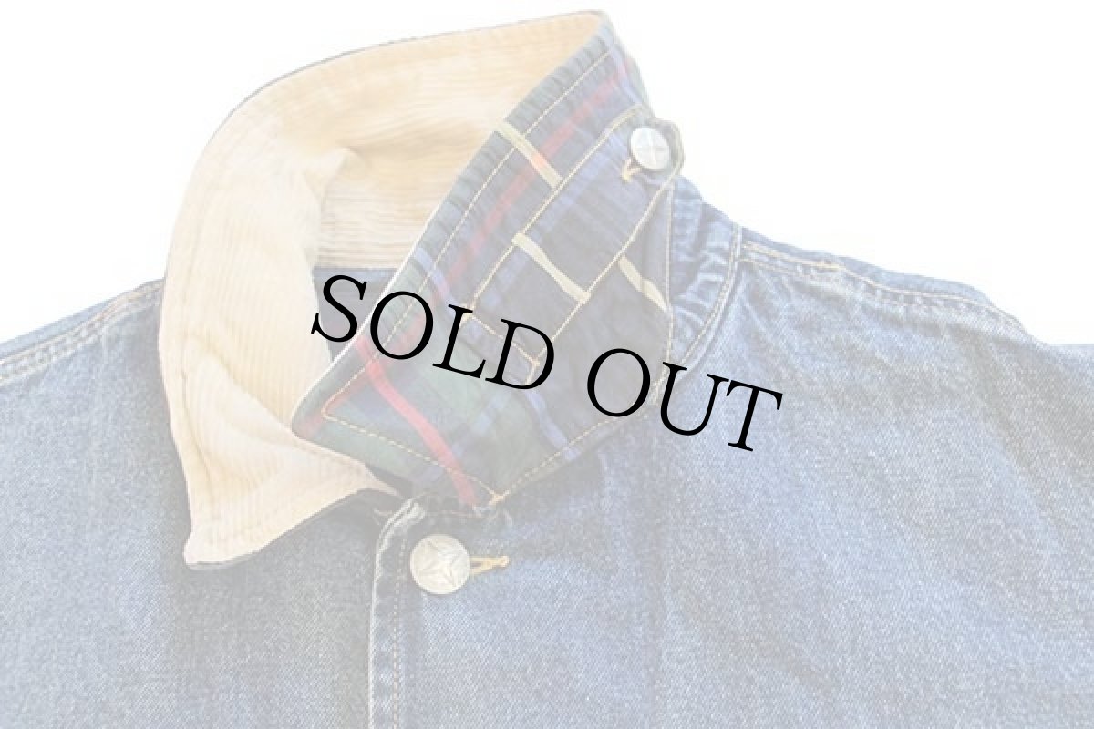 画像3: 90s nautica チンスト&ライナー付き デニム カバーオール M (3)