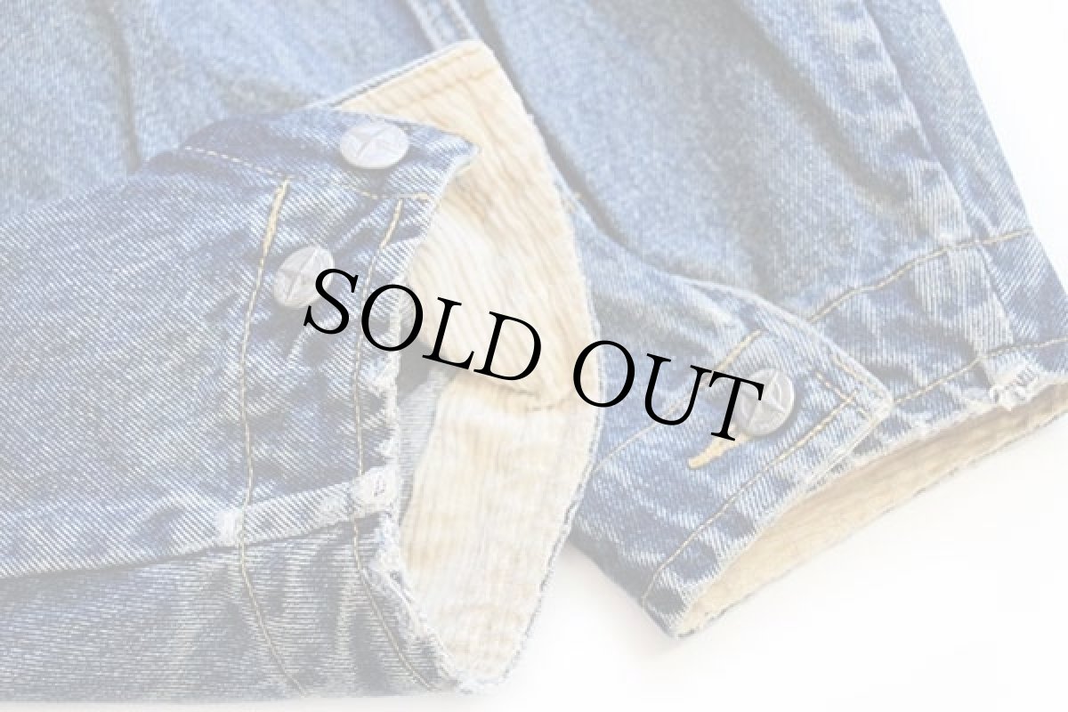 画像6: 90s nautica チンスト&ライナー付き デニム カバーオール M (6)