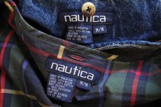 画像5: 90s nautica チンスト&ライナー付き デニム カバーオール M (5)