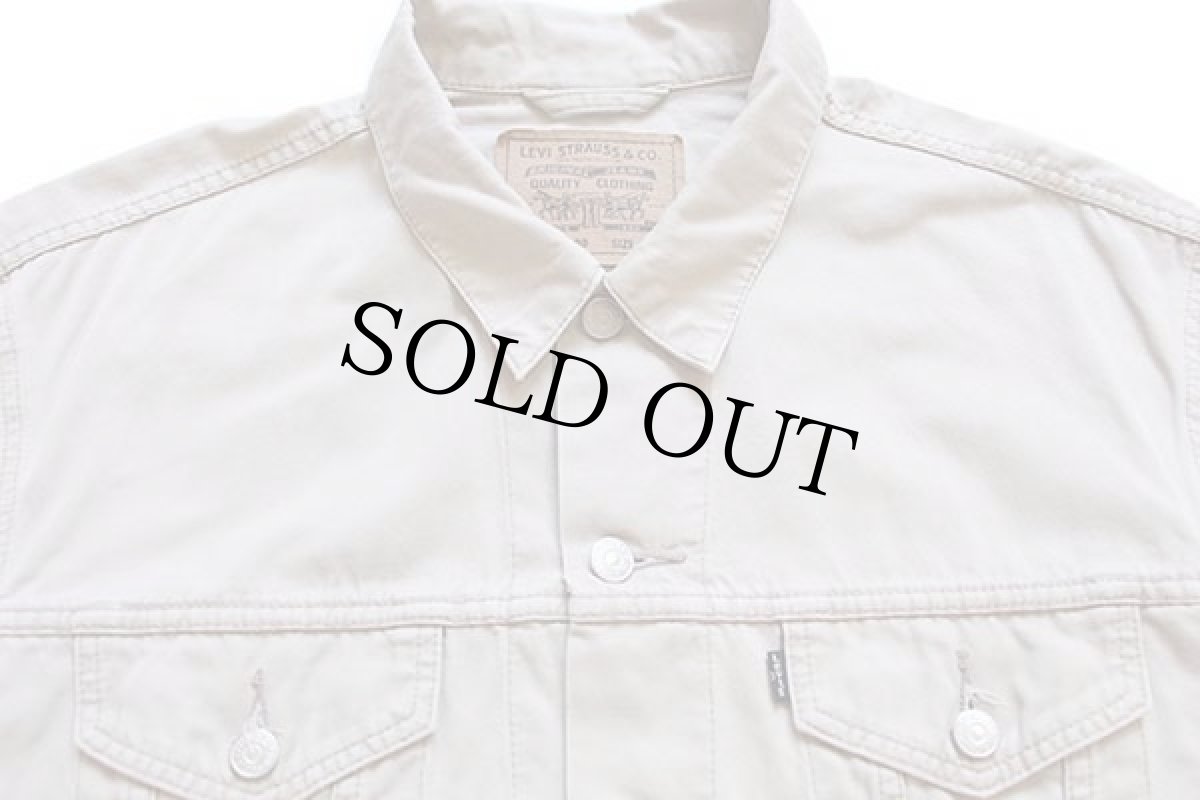 画像3: 90s Levi'sリーバイス 70503 コットンツイル ジャケット 4ポケット ベージュ XL★ユーロ (3)