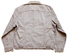 画像2: 90s Levi'sリーバイス 70503 コットンツイル ジャケット 4ポケット ベージュ L★ユーロ (2)