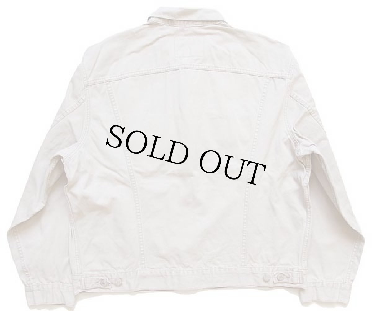 画像2: 90s Levi'sリーバイス 70503 コットンツイル ジャケット 4ポケット ベージュ XL★ユーロ (2)