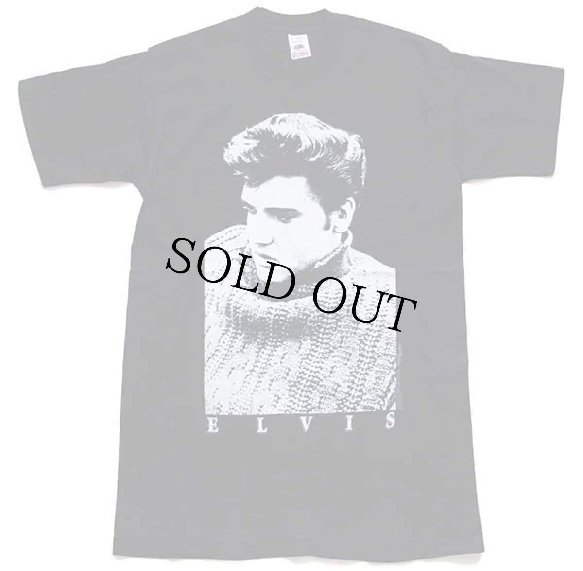 画像2: デッドストック★90s ELVIS エルビス プレスリー コットンTシャツ 黒 M (2)