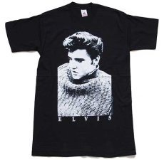 画像2: デッドストック★90s ELVIS エルビス プレスリー コットンTシャツ 黒 M (2)