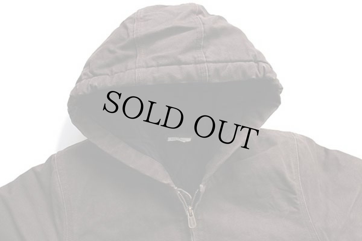 画像3: carharttカーハート キルティングライナー ダック地 アクティブジャケット パーカー 焦げ茶 キッズS (3)