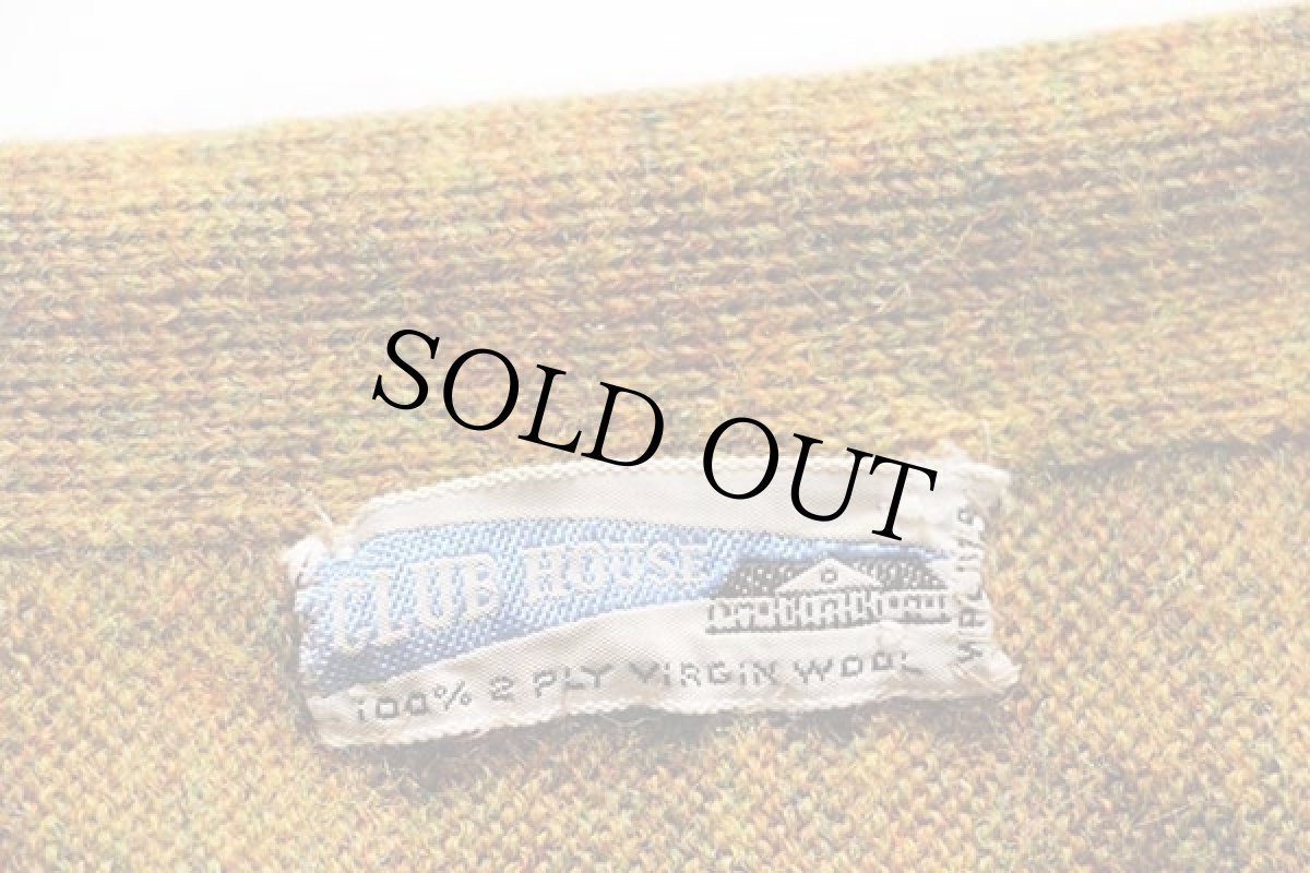 画像4: 60s CLUB HOUSE フリーダムスリーブ ウールニット カーディガン ミックス (4)