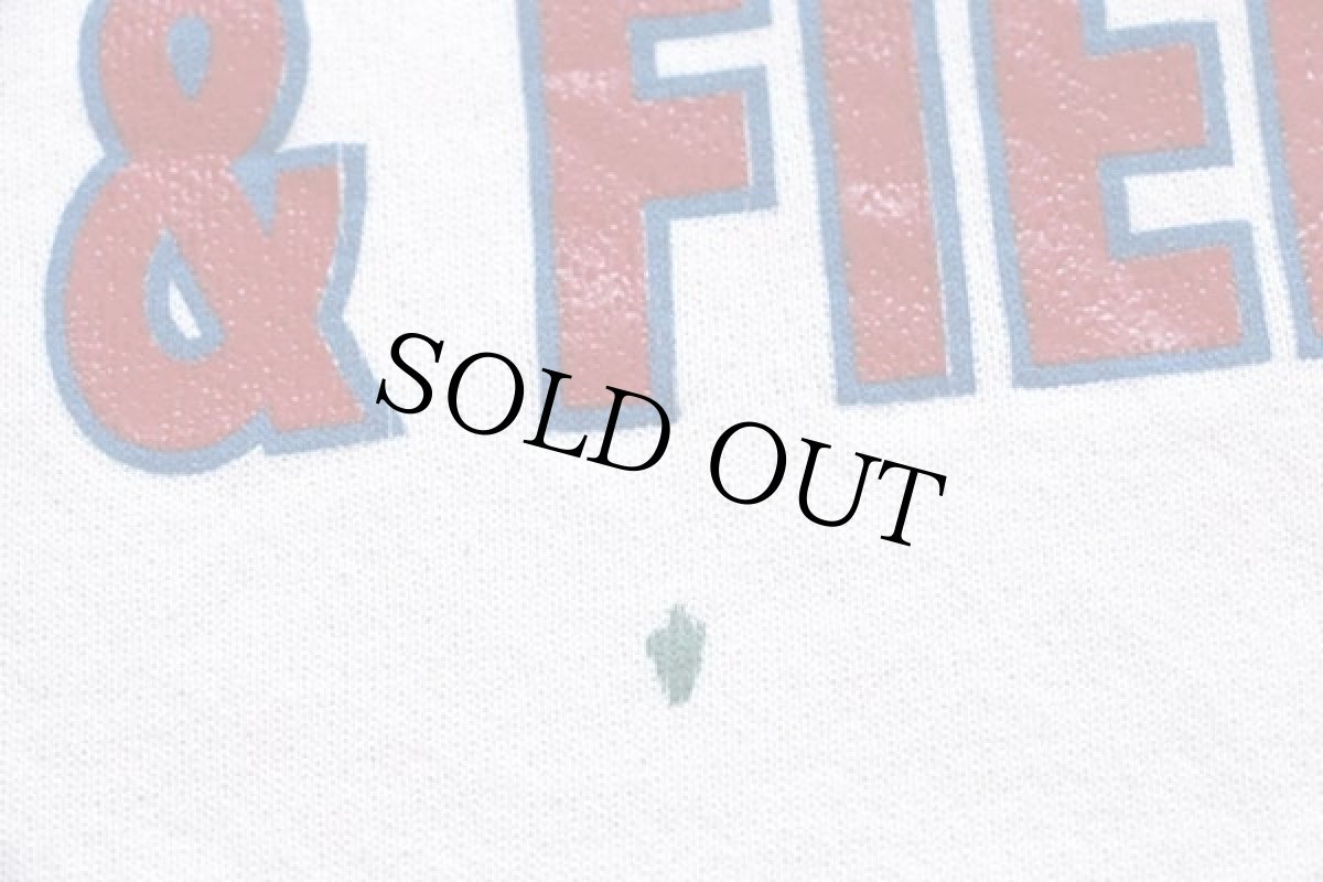 画像7: 90s USA製 DISCUS PLAINFIELD TRACK&FIELD 両面プリント スウェット 白 XL (7)