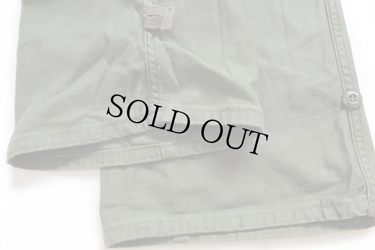 画像8: 80s 米軍 U.S.ARMY コットンサテン カバーオール オールインワン オリーブグリーン L★つなぎ (8)