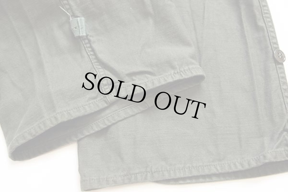 画像9: 80s 米軍 U.S.ARMY 逆ステンシル コットンサテン カバーオール オールインワン オリーブグリーン XL★つなぎ (9)