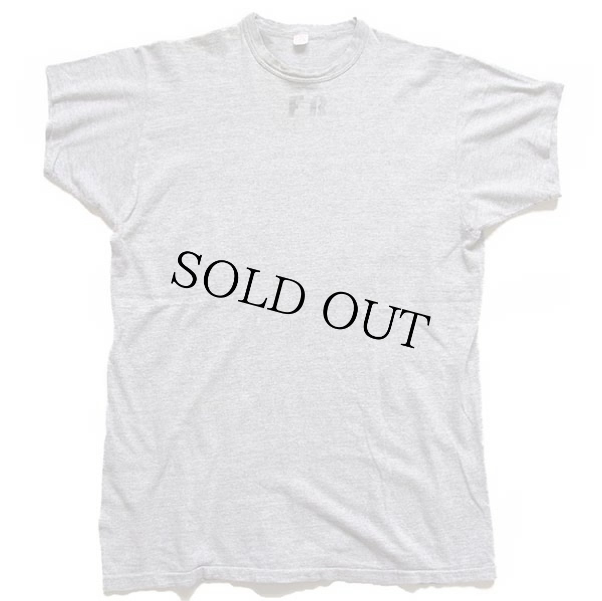 画像2: 60s USA製 Russell Southernラッセルサウザン FR ステンシル コットンTシャツ 杢グレー XL (2)