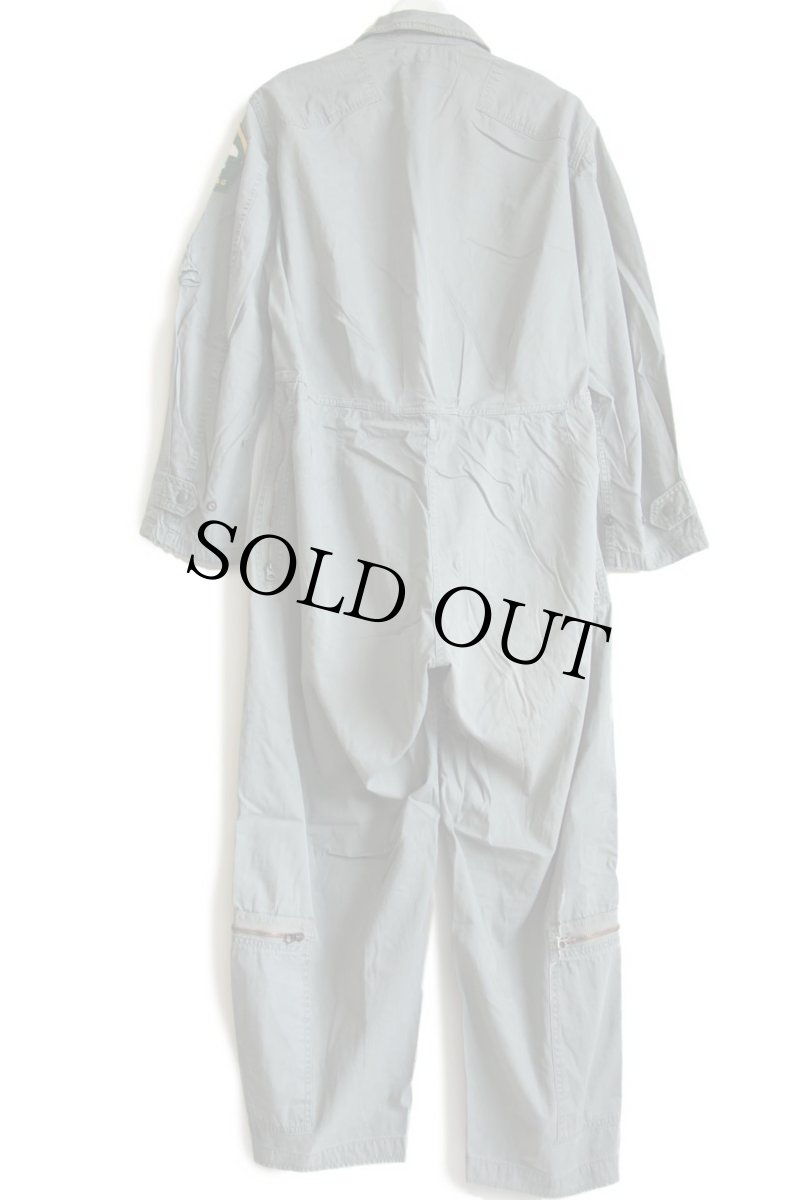 画像3: 60s 米軍 USAF K-2B パッチ付き カバーオール フライトスーツ セージグリーン M-S★つなぎ (3)