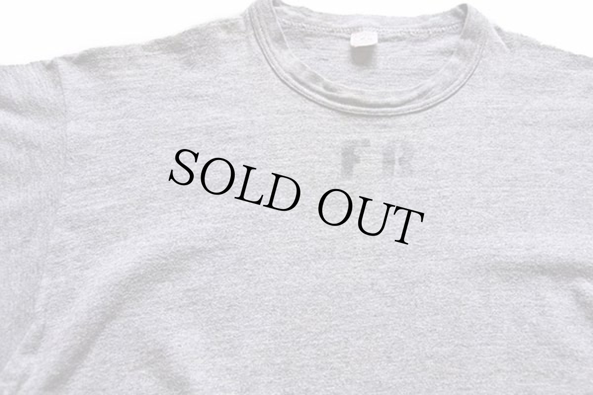 画像5: 60s USA製 Russell Southernラッセルサウザン FR ステンシル コットンTシャツ 杢グレー XL (5)