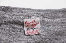 画像4: 60s USA製 Russell Southernラッセルサウザン FB ステンシル コットンTシャツ 杢グレー XL (4)