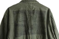 画像5: 80s 米軍 U.S.ARMY 逆ステンシル コットンサテン カバーオール オールインワン オリーブグリーン XL★つなぎ (5)