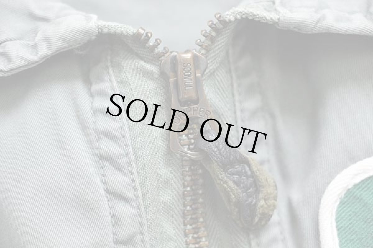 画像6: 60s 米軍 USAF K-2B パッチ付き カバーオール フライトスーツ セージグリーン M-S★つなぎ (6)