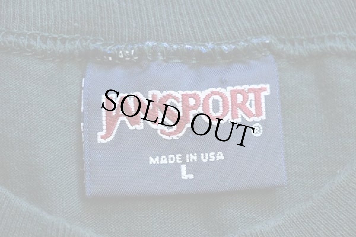 画像6: 90s USA製 JANSPORTジャンスポーツ BackCountry アート コットンTシャツ チャコール L (6)