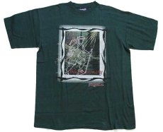 画像2: 90s USA製 JANSPORTジャンスポーツ BackCountry アート コットンTシャツ チャコール L (2)